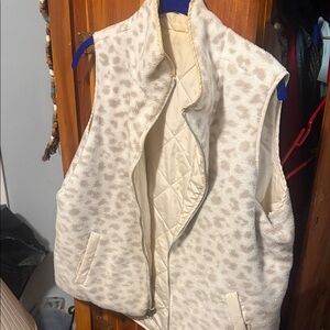 Leopard Print Women's Reversible Vest